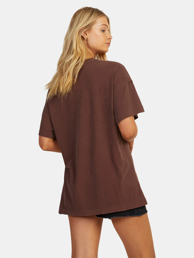 Roxy Roxy Marškinėliai Sweetjanis Tees URJZT03737 Ruda Regular Fit