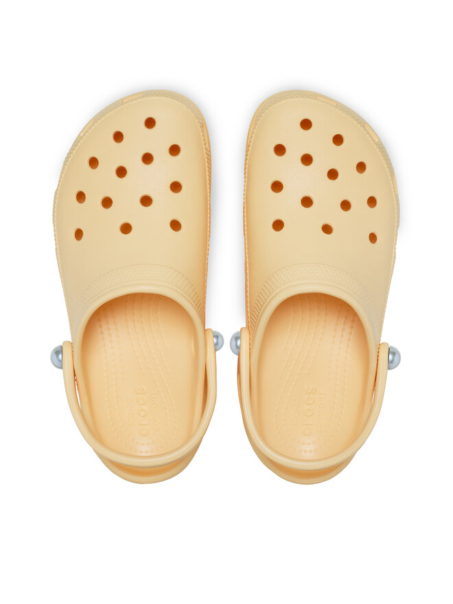 Crocs Pantoletten Crocs Classic Platform Pearl Clog 211231 Gelb