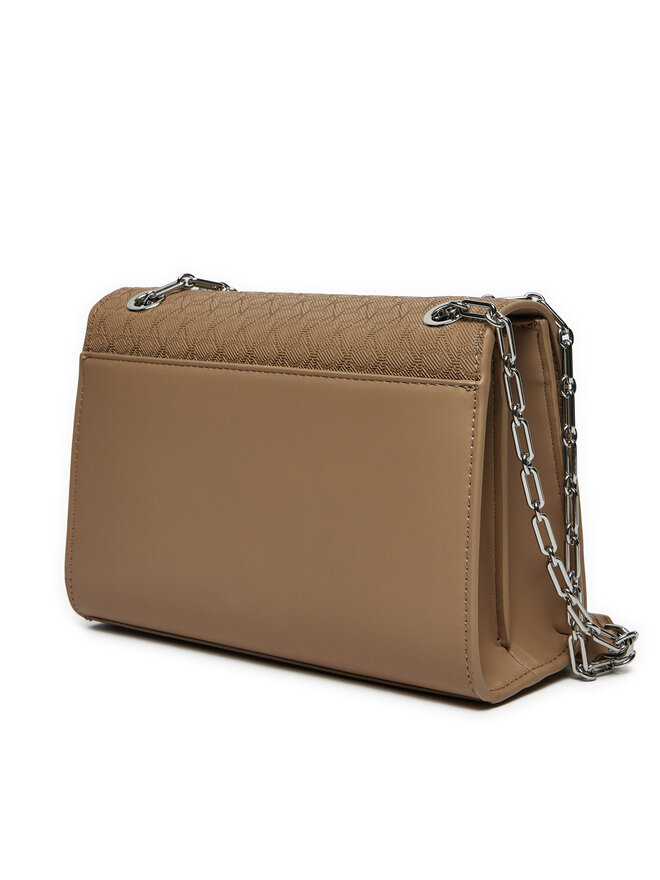 Calvin Klein Torbica Calvin Klein Ck Medium Conv Shoulder Bag_Mono K60K613138 Smeđa