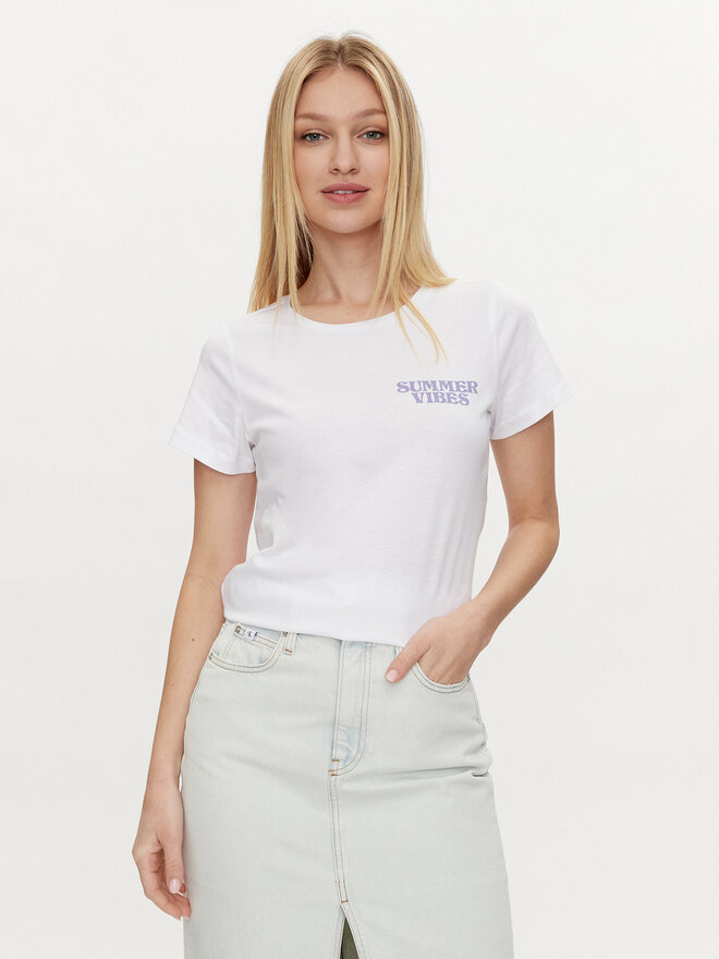 Noisy May Noisy May Camiseta Sun 27030257 Blanco Oversize