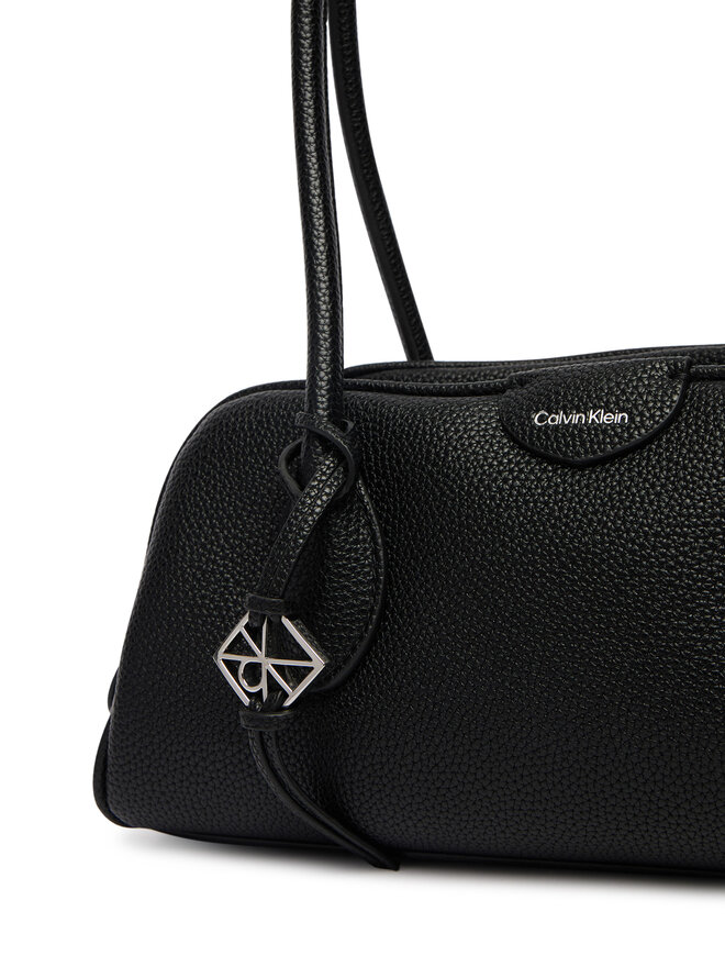 Calvin Klein Handtasche Calvin Klein Quilted Nylon Ew Satchel LV04F3743G Schwarz