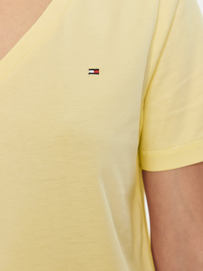 Tommy Hilfiger Tommy Hilfiger Camiseta Modern WW0WW39781 Amarillo Regular Fit