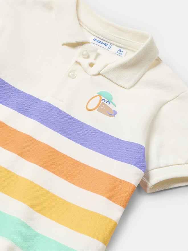 Mayoral Mayoral Poloshirt 01108 Écru Regular Fit