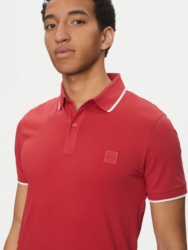 BOSS BOSS Поло Passertip 50507699 Червоний Slim Fit