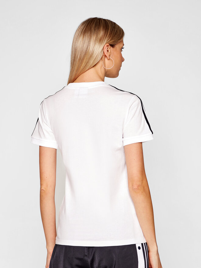 adidas adidas T-Shirt adicolor Classics 3-Stripes GN2913 Λευκό Regular Fit