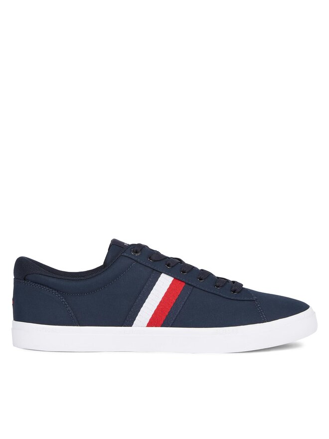 Tommy Hilfiger Teniszcipő Tommy Hilfiger Iconic Vulc Stripes Mesh FM0FM05072 Sötétkék