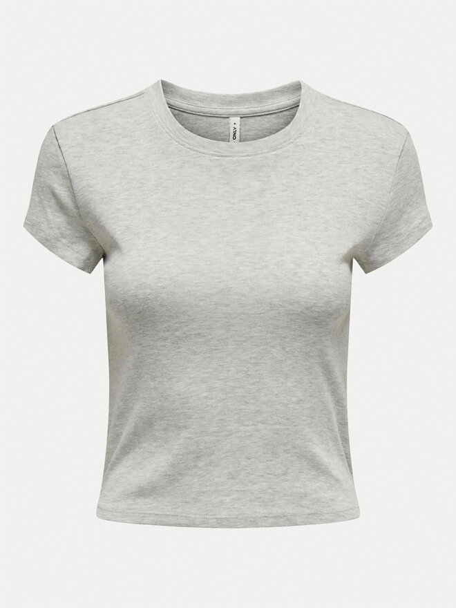ONLY ONLY Футболка Elina 15320229 Сірий Slim Fit