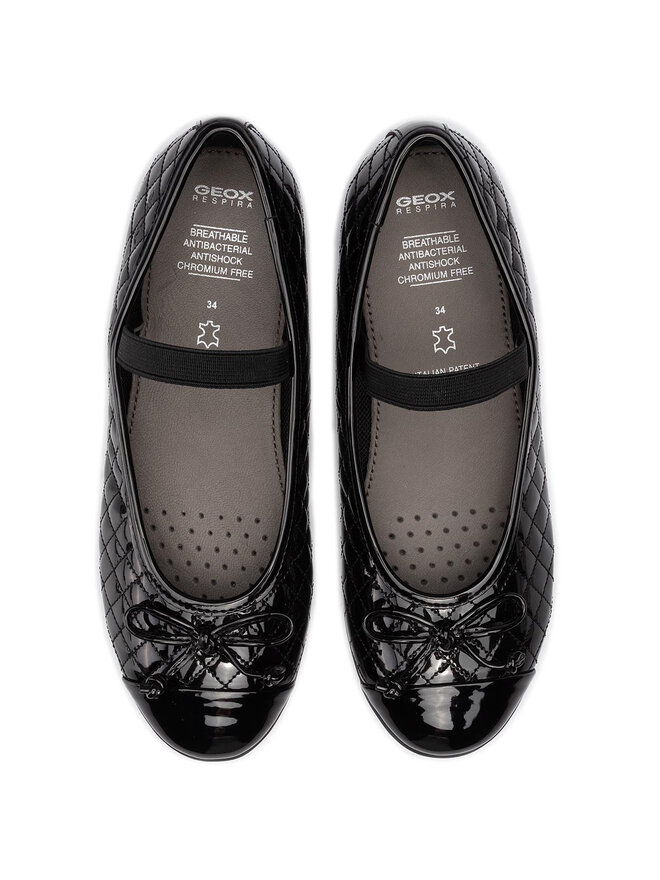 Geox Baleríny Geox J Plie' B J5455B 000HH C9999 S Čierna