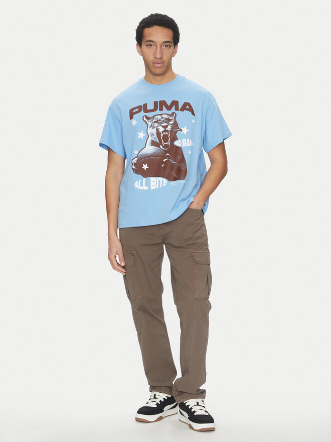 Puma Puma Marškinėliai All Bite 630466 Mėlyna Regular Fit