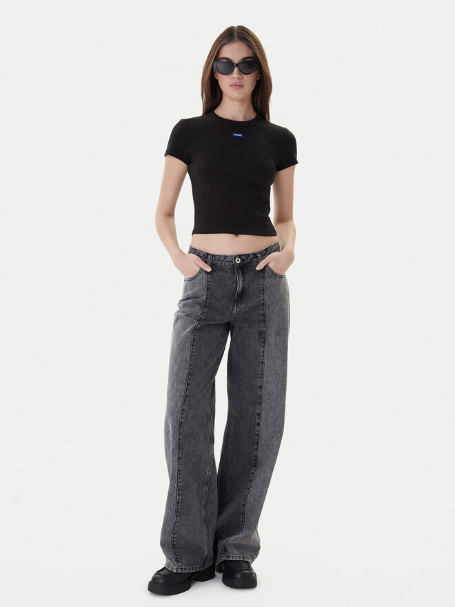 HUGO Hugo Футболка Baby 50510749 Чорний Slim Fit