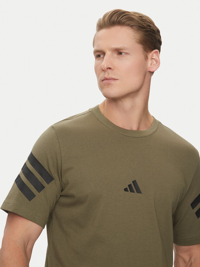 adidas adidas Camiseta Future Icons 3-Stripes JD4876 Verde Regular Fit