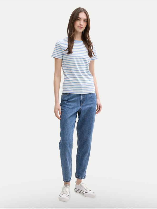 Tom Tailor Denim Tom Tailor Denim Majica 1035867 Modra Boxy Fit