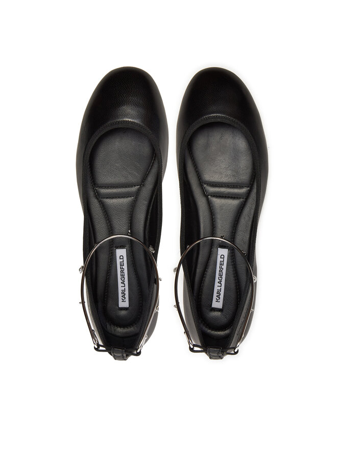 KARL LAGERFELD Балеринки KARL LAGERFELD Karo KL40124 Черен