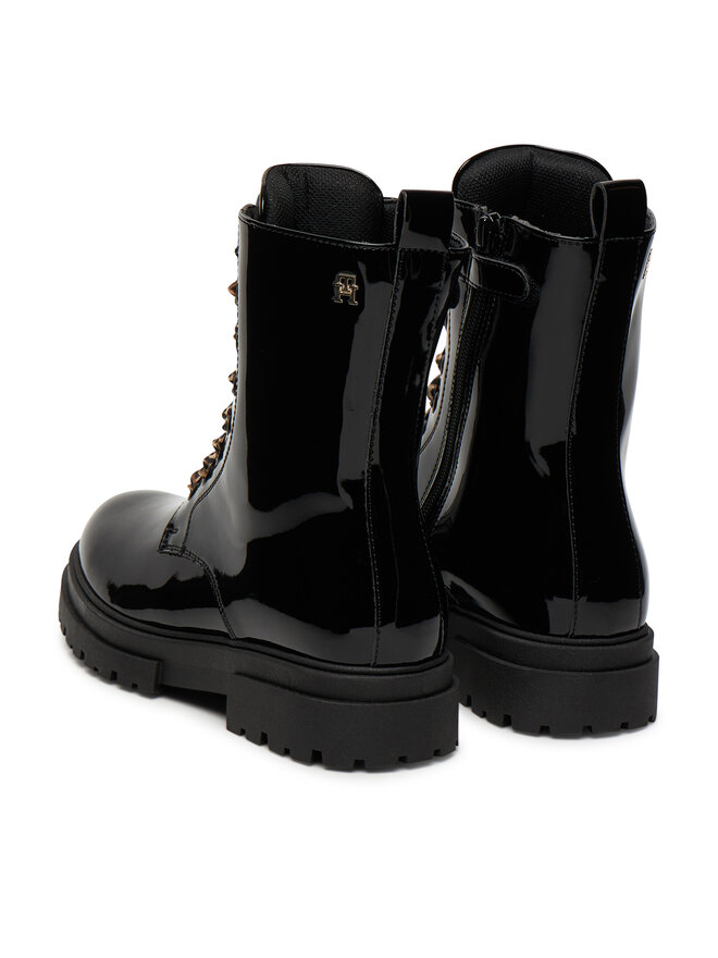 Tommy Hilfiger Schnürschuhe Tommy Hilfiger T4A5-34026-0775 D Schwarz