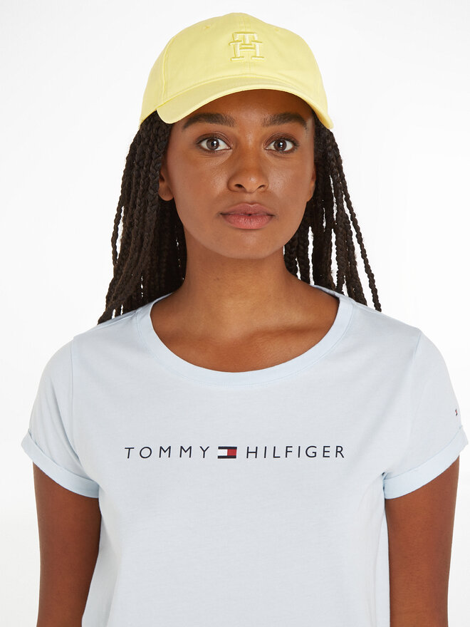 Tommy Hilfiger Czapka z daszkiem Tommy Hilfiger Beach Summer Soft Cap AW0AW16170 Żółty