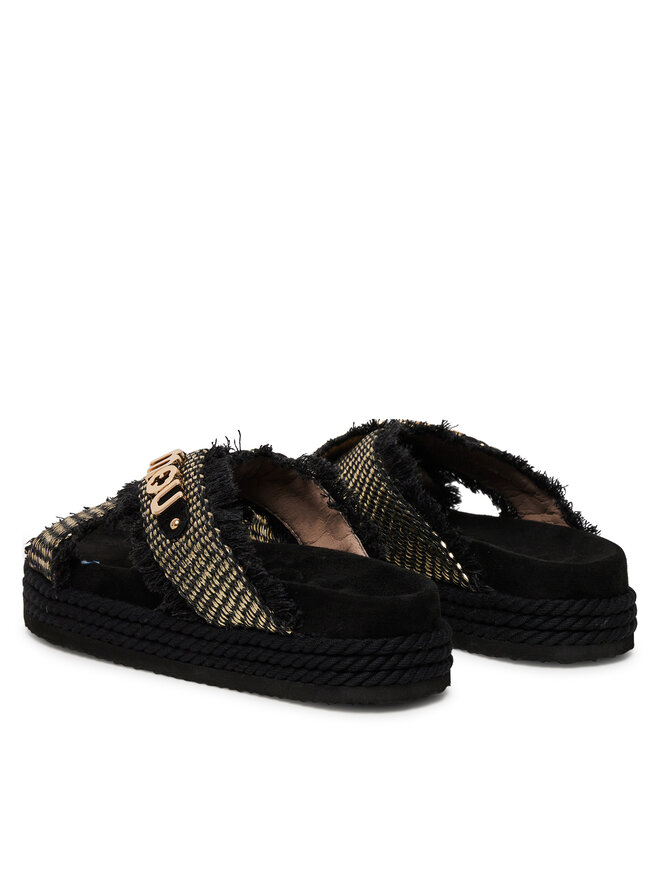 Mou Şlapi Mou Criss-cross MU.SW451009K Negru