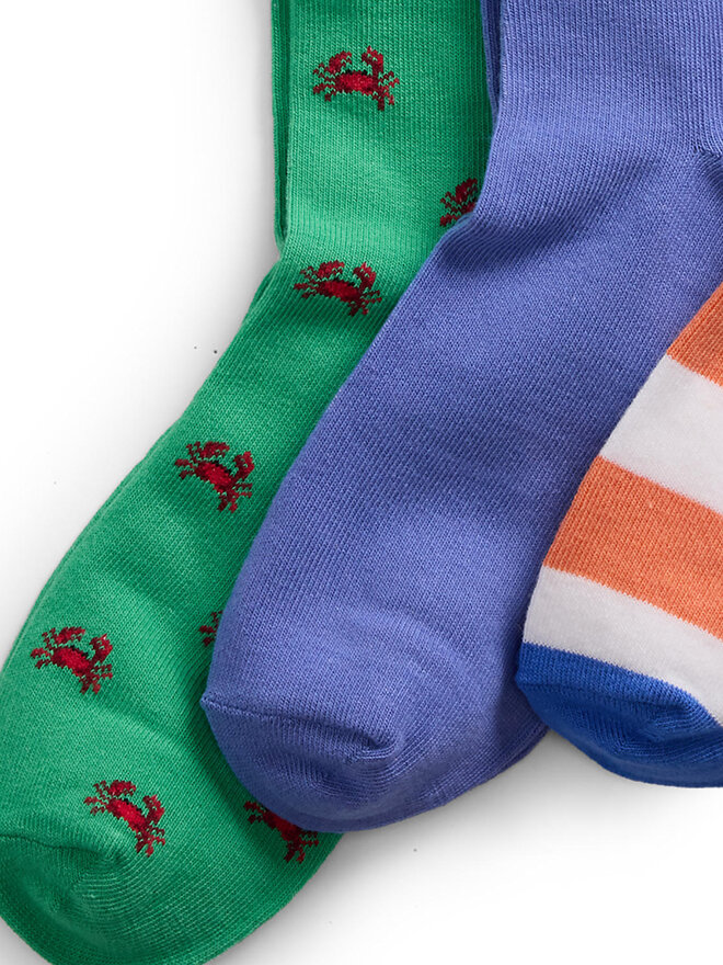 Polo Ralph Lauren 3er-Set hohe Kindersocken Polo Ralph Lauren 444969087001 Bunt