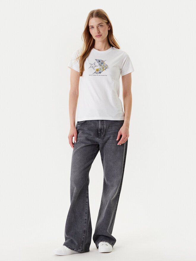 Converse Converse Camiseta Nature Star Chevron 10027752-A02 Blanco Regular Fit