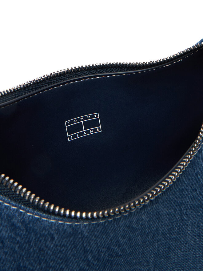 Tommy Jeans Handtasche Tommy Jeans Tjw Cool Denim Shoulder Bag AW0AW17877 Blau