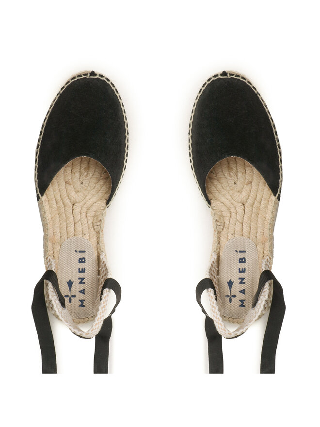 Manebi Еспадрильї Manebi Valencia Espadrilles K 1.0 P0 Чорний