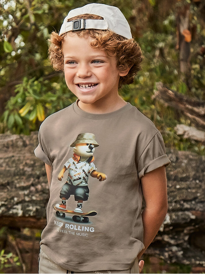 Mayoral Mayoral T-shirt 3041 Bež Regular Fit