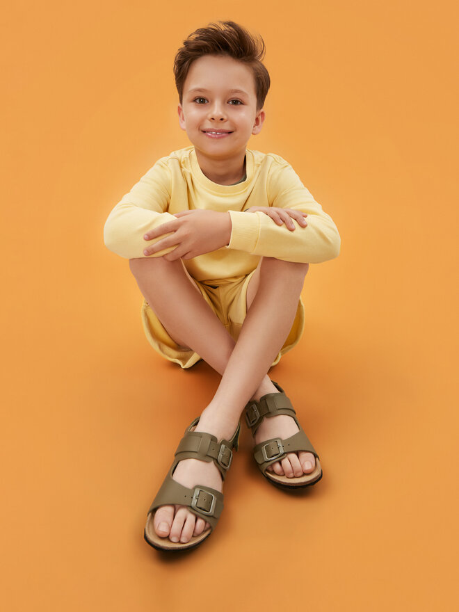 Geox Sandály Geox J Ghita Boy J358LD 000BC C3009 S Khaki