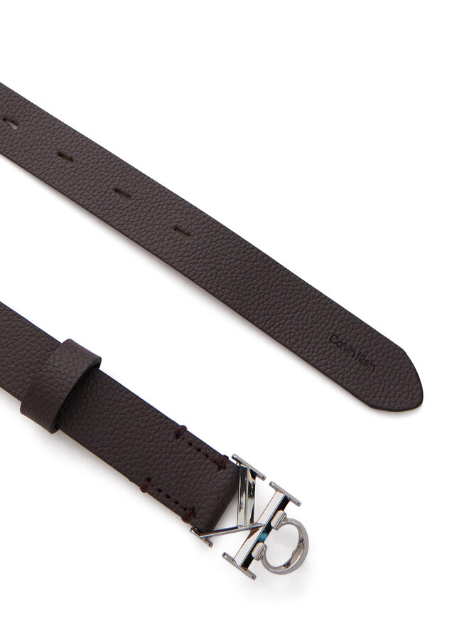 Calvin Klein Damengürtel Calvin Klein Facet Ck Buckle Pebble LV04F7060G Braun