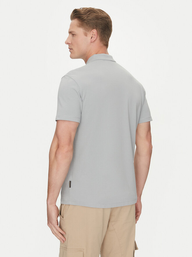 Napapijri Napapijri Poloshirt Ealis NP0A4H8B Grau Regular Fit