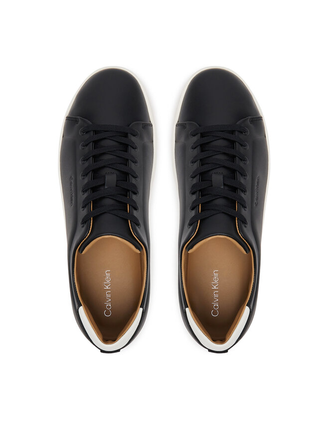 Calvin Klein Αθλητικά Calvin Klein Pure Low Laceup Cupsole Hf Lth HM0HM01859 Μαύρο