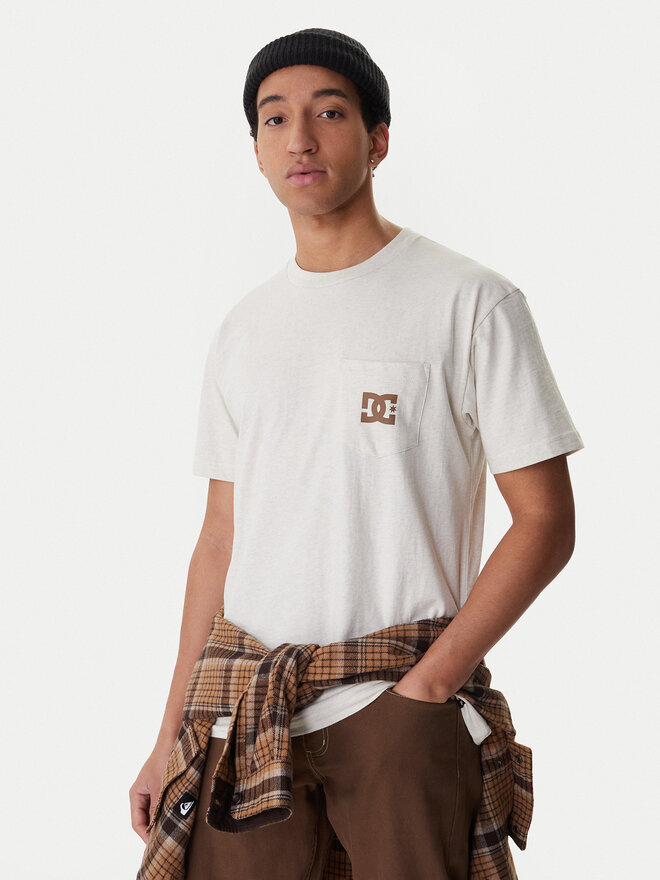 DC Shoes DC Shoes Футболка Star Pocket ADYZT05377 Бежевий Regular Fit