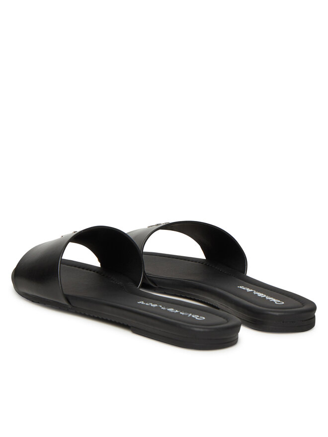Calvin Klein Jeans Παντόφλες Calvin Klein Jeans Flat Sandal Slide Mg YW0YW01697 Μαύρο