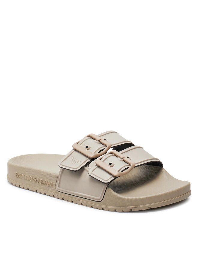 Emporio Armani Şlapi Emporio Armani XVPS09 XN998 D417 Bej