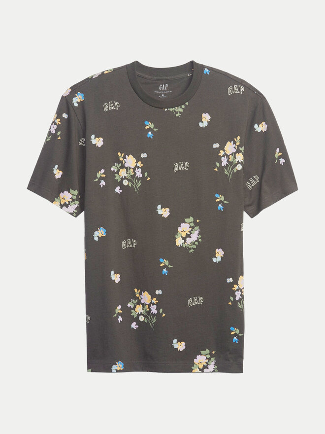 Gap Gap Marškinėliai 586480-01 Juoda Regular Fit