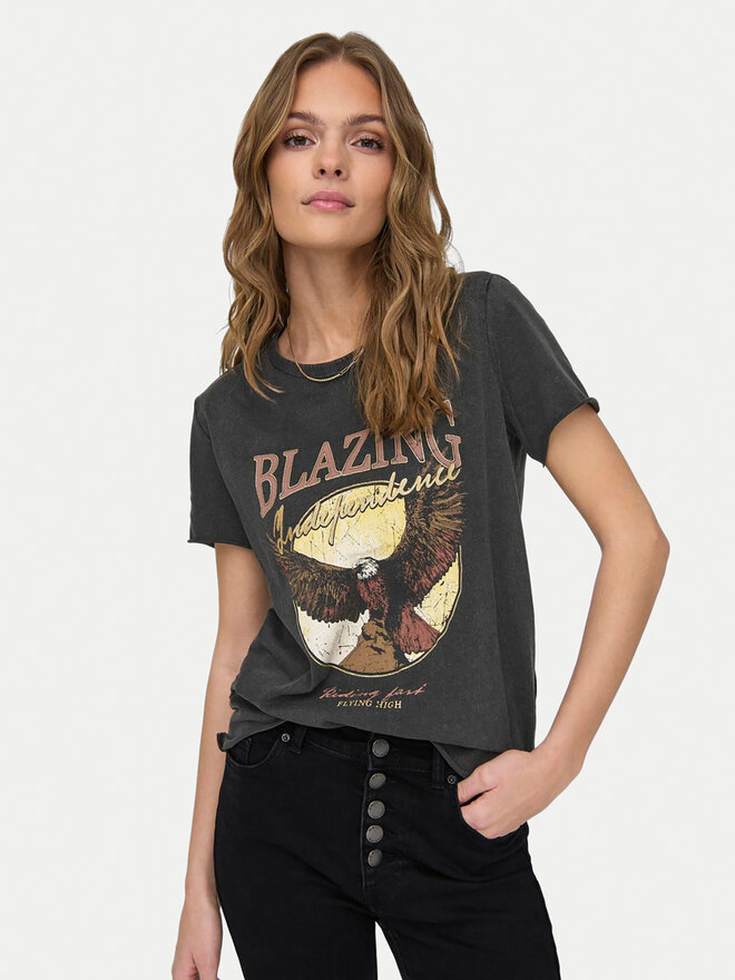 ONLY ONLY T-Shirt Lucy 15215721 Μαύρο Regular Fit