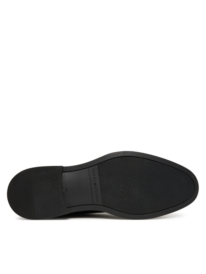 Tommy Hilfiger Schnürschuhe Tommy Hilfiger Corporate Hilfiger Lth Boot FM0FM05697 Schwarz