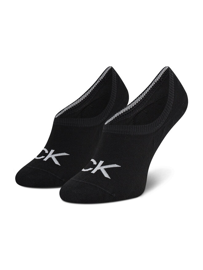 Calvin Klein Sieviešu zeķes-pēdiņas Calvin Klein 701218773 Melns
