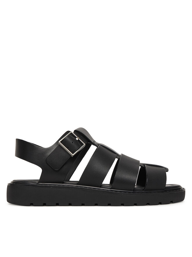 Calvin Klein Sandalen Calvin Klein Sq Molded Sndl Fisher Lth HW0HW02870 Schwarz