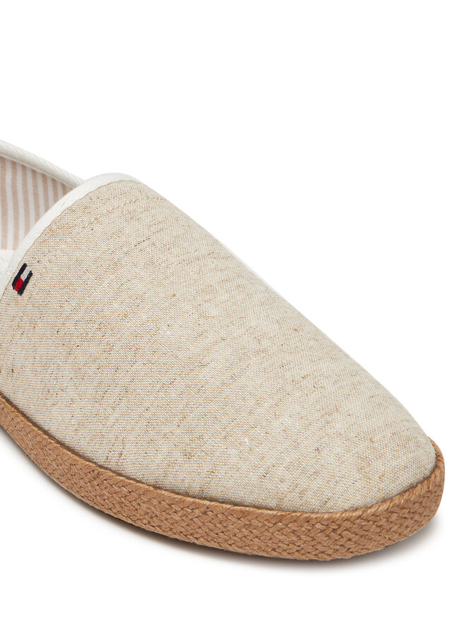 Tommy Hilfiger Еспадрильї Tommy Hilfiger Hilfiger Chambray Espadrille FM0FM05391 Écru