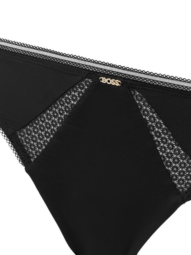 BOSS BOSS Stringtanga Pure 50545055 Schwarz