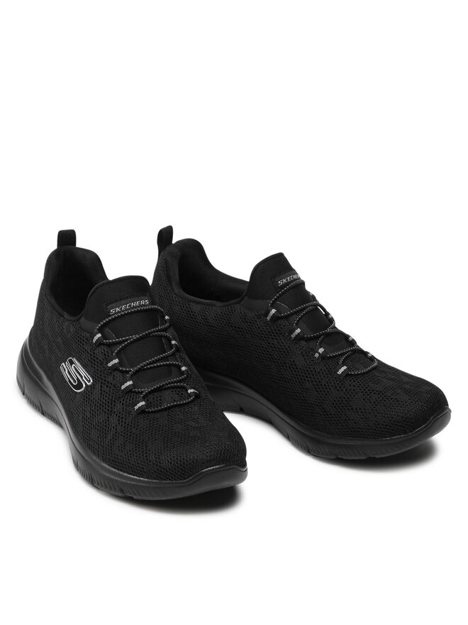 Skechers Sneakersy Skechers Leopard Spot 149037/BBK Czarny