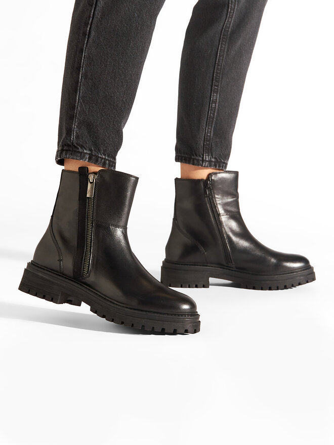 Geox Stiefeletten Geox D Iridea O D26HRO 00043 C9999 Schwarz