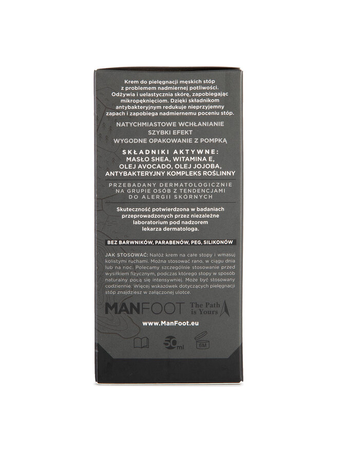 Manfoot Pflegende Fußcreme mit Antitranspirant-Effekt Manfoot K033