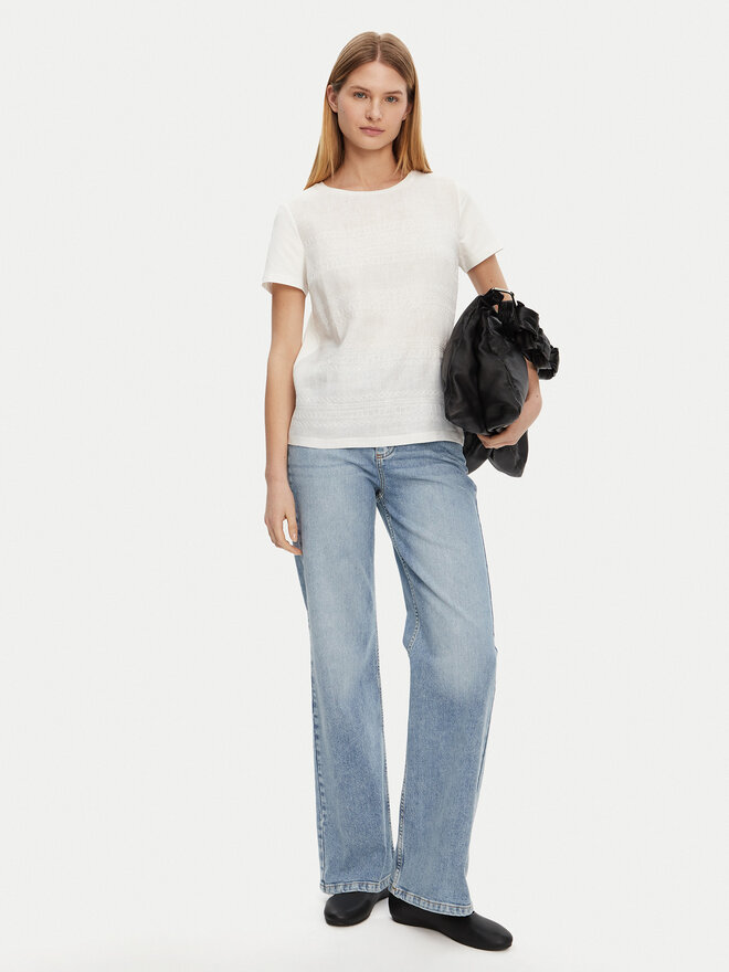 Weekend Max Mara Weekend Max Mara Camiseta Bondeno 2515941112 Blanco Regular Fit