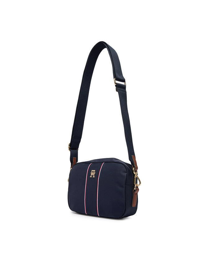 Tommy Hilfiger Handtasche Tommy Hilfiger Popette Camera Bag Corp AW0AW17710 Dunkelblau