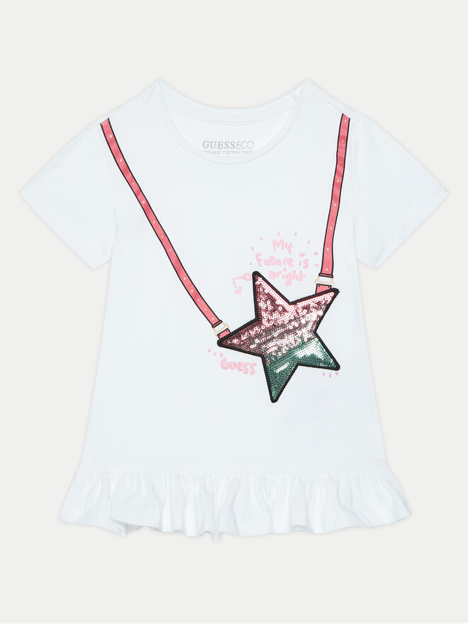 Guess Guess Camiseta K5RI19 K6YW4 Blanco Regular Fit