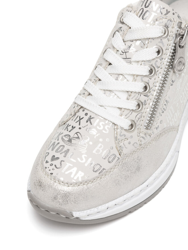 Rieker Pantofi Rieker N4316-90 Argintiu