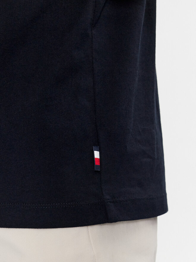 Tommy Hilfiger Tommy Hilfiger Marškinėliai Label Hd Print Tee MW0MW34391 Tamsiai mėlyna Regular Fit
