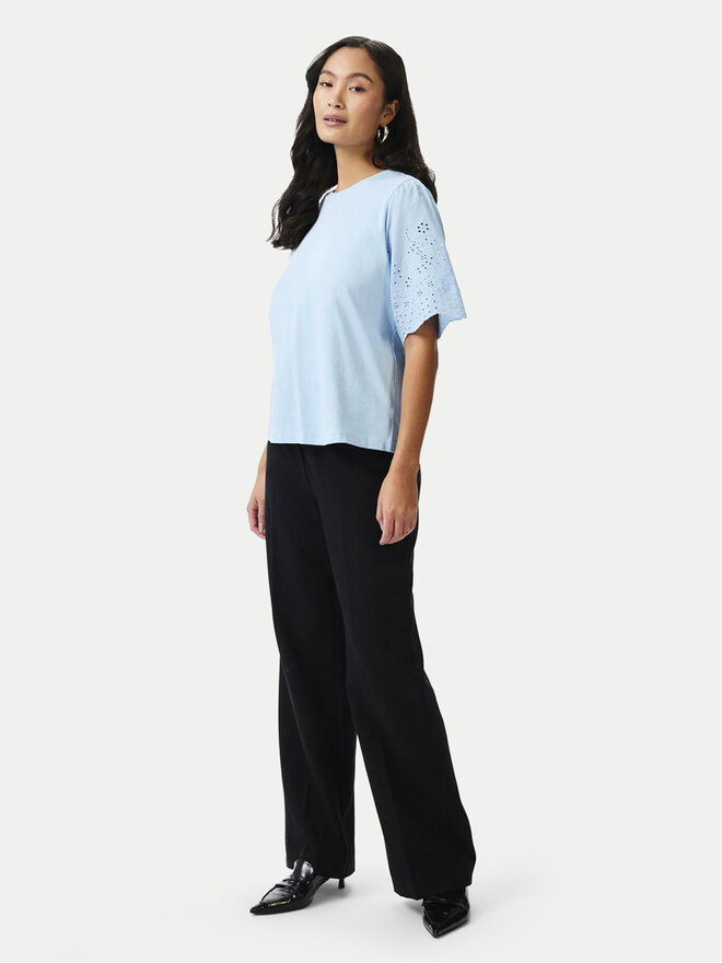 YAS YAS Camiseta Lex 26033890 Celeste Regular Fit