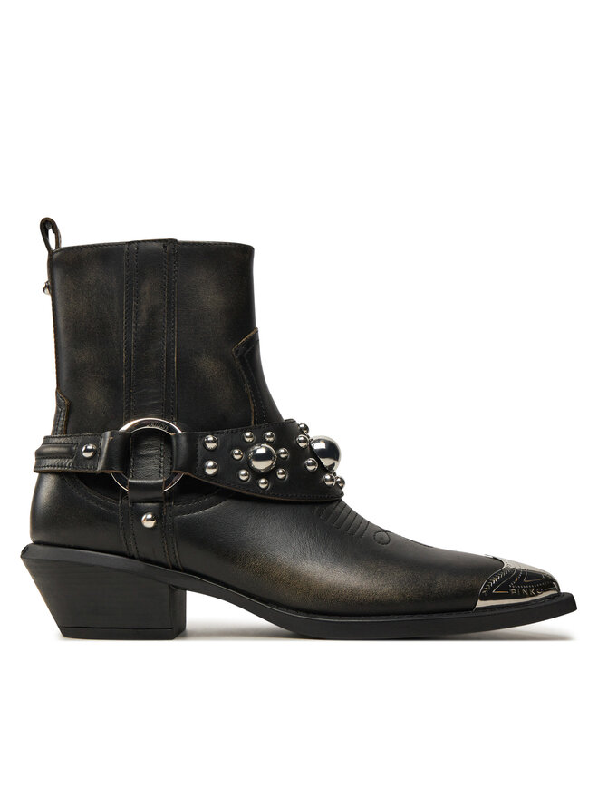 PINKO Kovbojská obuv PINKO Tex 07 SD0195P056 Černá