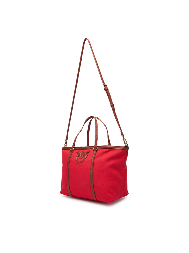 PINKO Kabelka PINKO Miranda Shopper Classic PE 25 PLTT 104714 A2G2 Červená